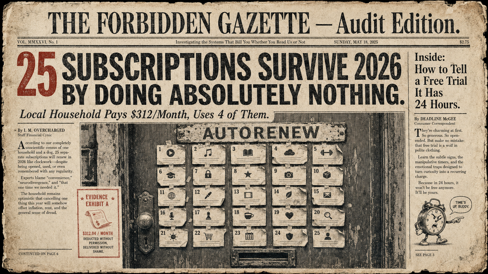 Mid-Summer Subscription Audit: 25 Services Most Households Are Still Paying For (and Why You Forgot)