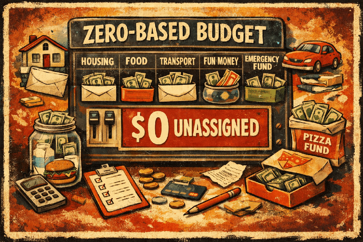 Zero-Based Budgeting: Give Every Dollar a Job (and Yes, “Pizza Fund” Counts)