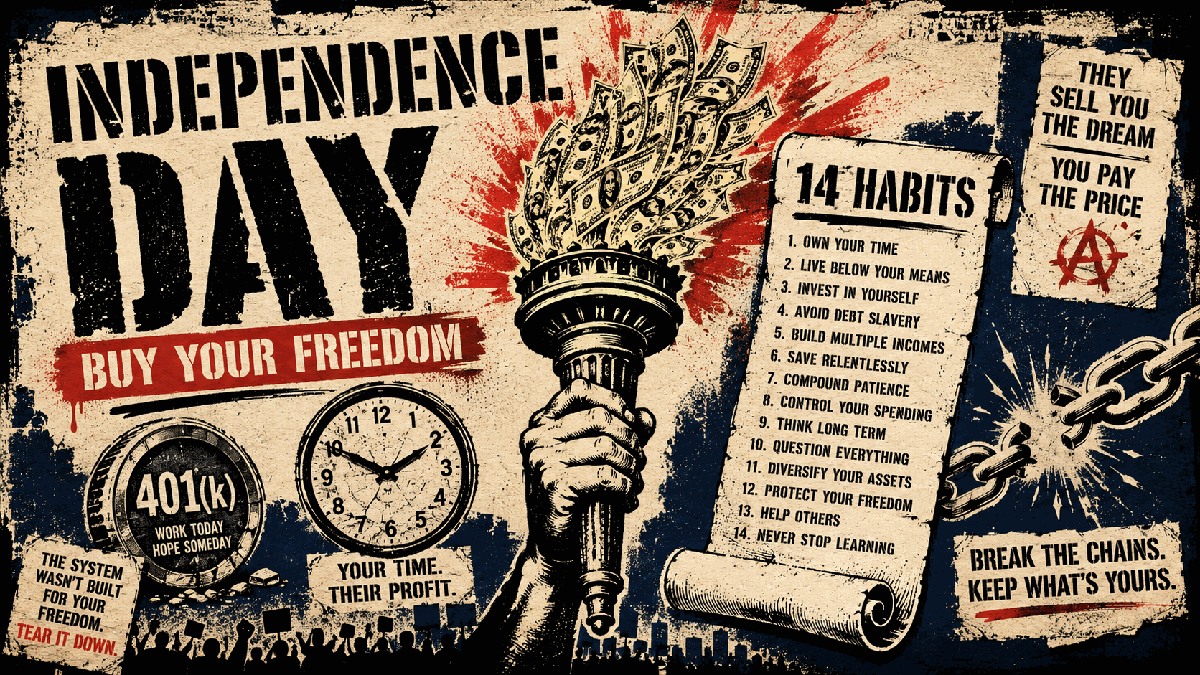 Independence Day Money: 14 Habits That Buy You More Financial Freedom (Not Just More Stuff)
