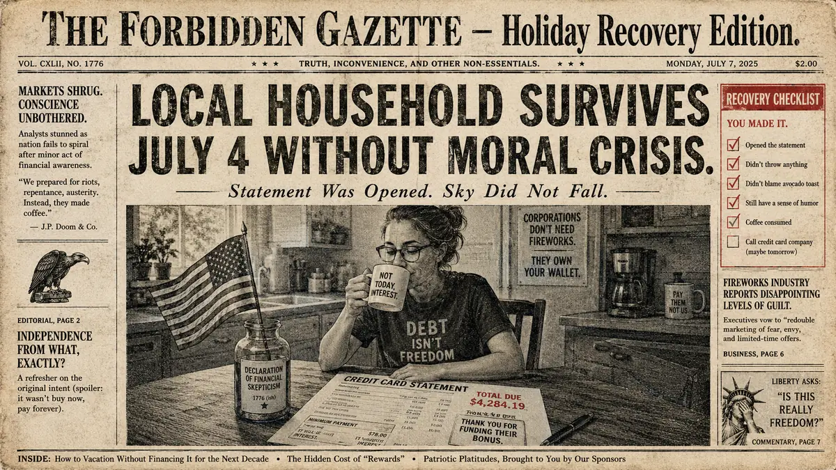 July 4th Weekend Spending: How to Recover Without Guilt-Tripping Yourself