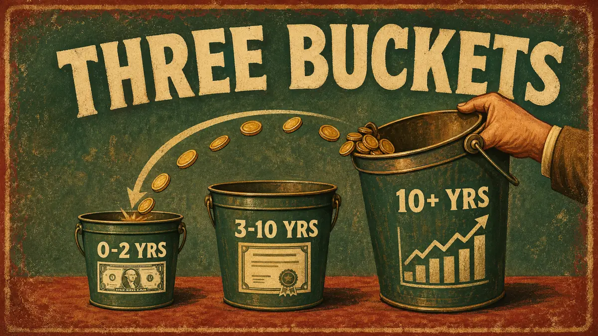 The 'Three-Bucket' Cash Strategy for Anyone Within 10 Years of Retirement