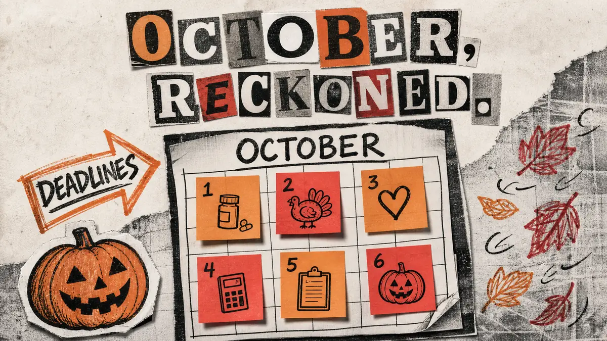 The October Money Calendar: Six Things Worth Doing This Month