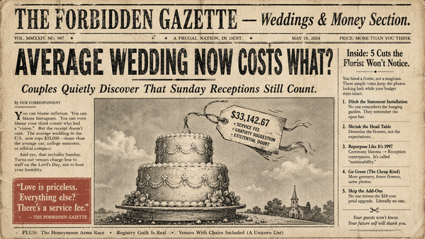 The Real Cost of a Wedding in 2026 (and Five Ways to Cut It Without Anyone Noticing)