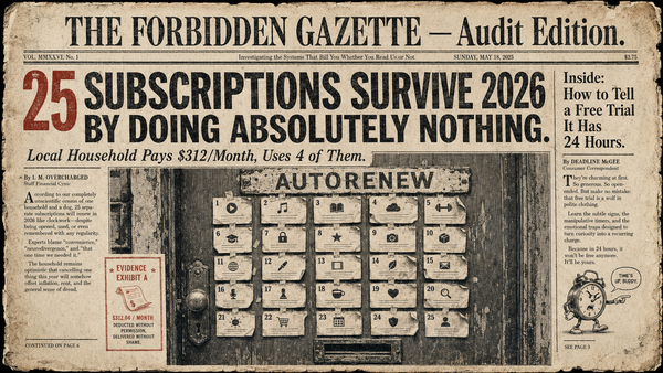 Mid-Summer Subscription Audit: 25 Services Most Households Are Still Paying For (and Why You Forgot)
