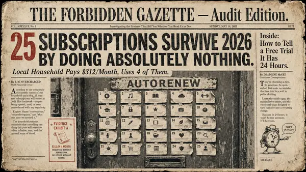 Mid-Summer Subscription Audit: 25 Services Most Households Are Still Paying For (and Why You Forgot)
