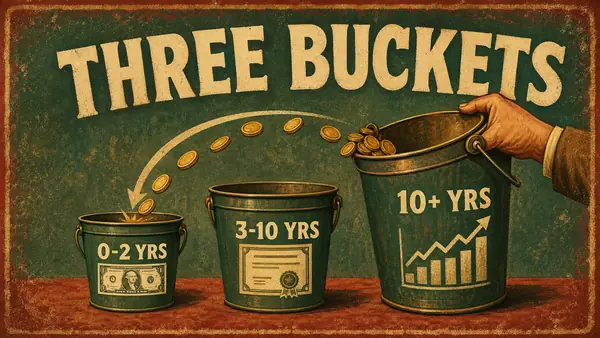 The 'Three-Bucket' Cash Strategy for Anyone Within 10 Years of Retirement